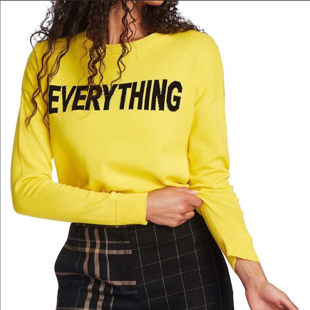 1 State Wild Thing Everything Yellow Sweater